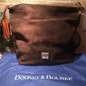 Dooney & Brouke Suede Crossbody/Shoulder Bag